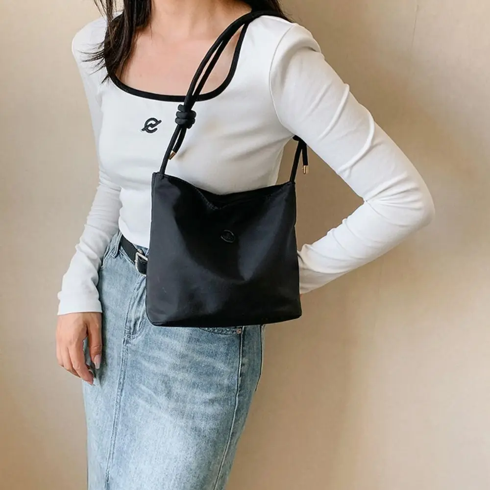 

Маленькая сумка-тоут для девушек, нейлоновая модная дамская сумочка-тоут, маленькая сумочка на плечо