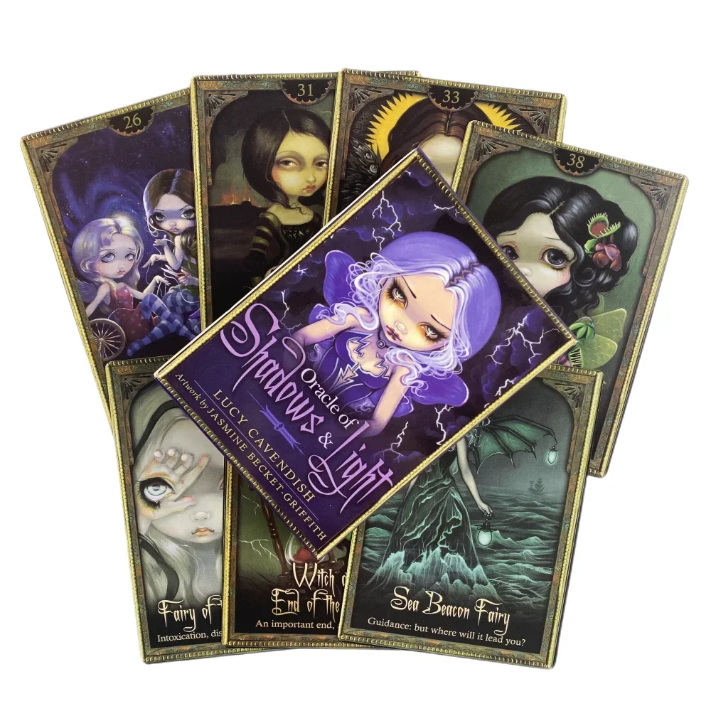 Oracle Of Shadows & Light Cards A 45 English Visions Divination Edition Deck Borad Games