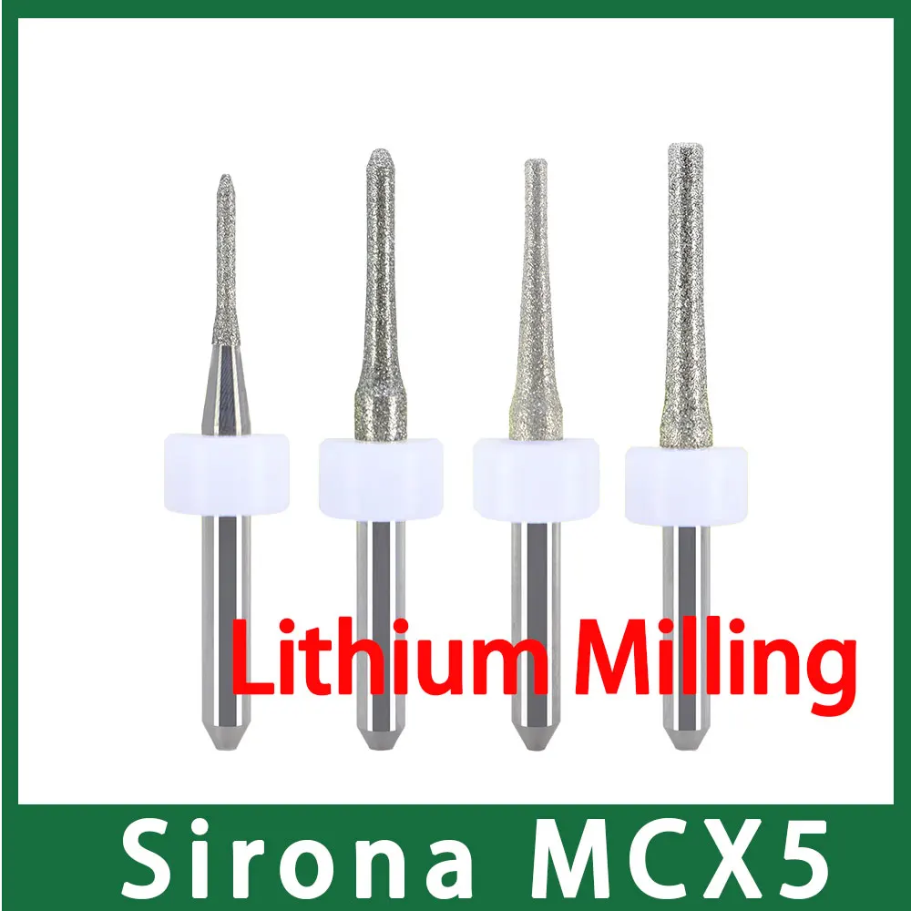 

Sirona MCX5 Wet Milling Tools for Glass Ceramic, Lithium Disilicate, Hybrid Composite, Titanium, Cocr,