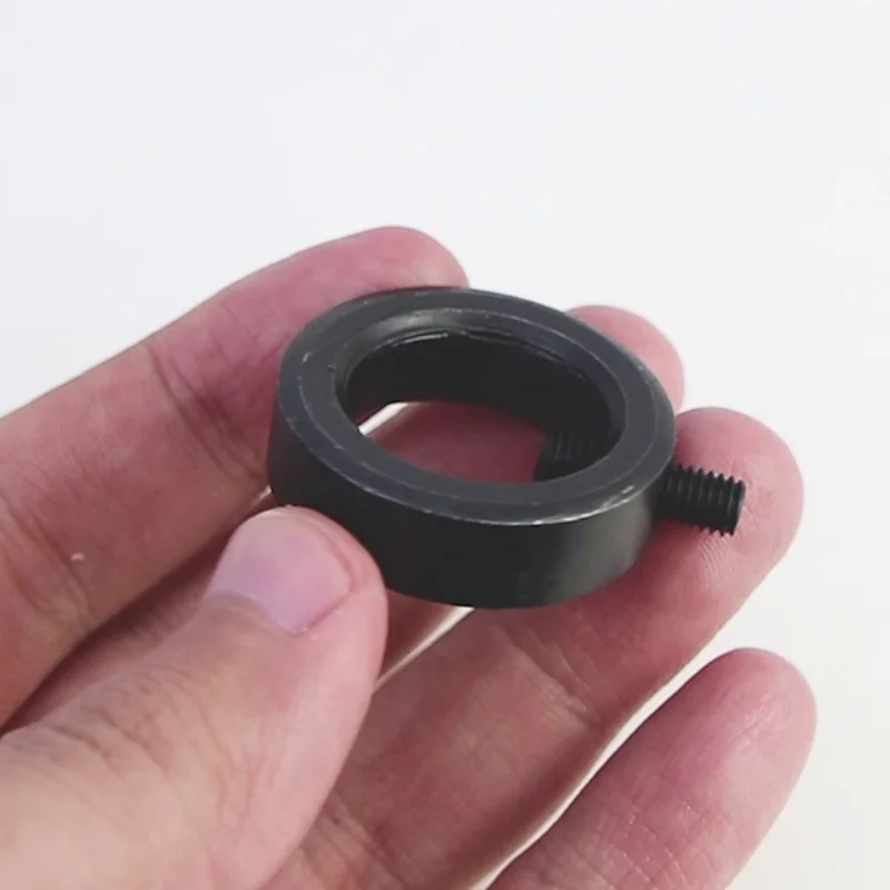 Shaft Collar Stop Ring Fixing Ring Limit Bearing Bush Thrust Ring Black Shaft Collar Set Screw Stop 8/10/12/14/15/16/17/18~30mm
