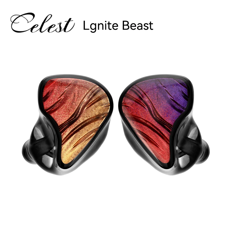 

KINERA Celest Ignite Beast 1DD+1BA Hybrid Studio Monitor DJ Stage Stereo Bass Audiophile Musician In-ear Headphone Earphones