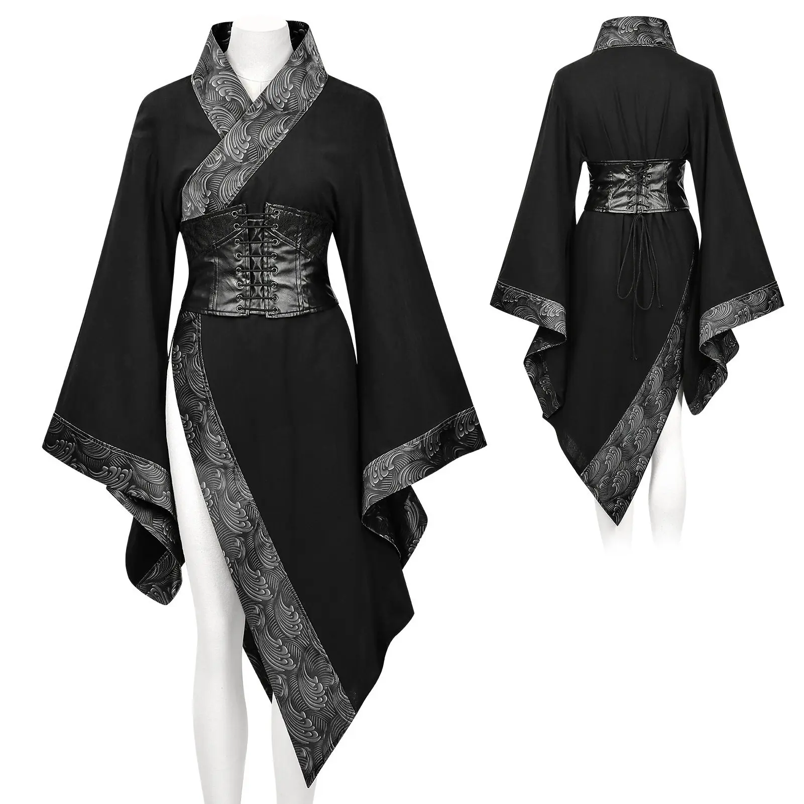 Gothic European Retro Modified Chinese Style Short Jacket Cosplay Costume Halloween