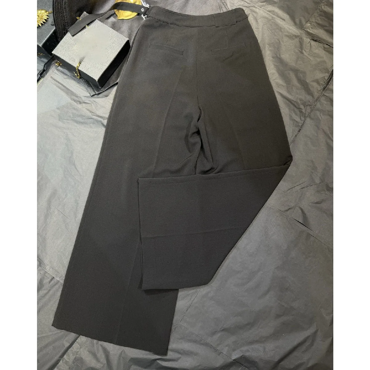 2026 Women's Fashion Trends: Loose-Fit, High-Waisted Wide-Leg Trousers with Belt — Casual & Versatile Y2K Style Bottoms bra