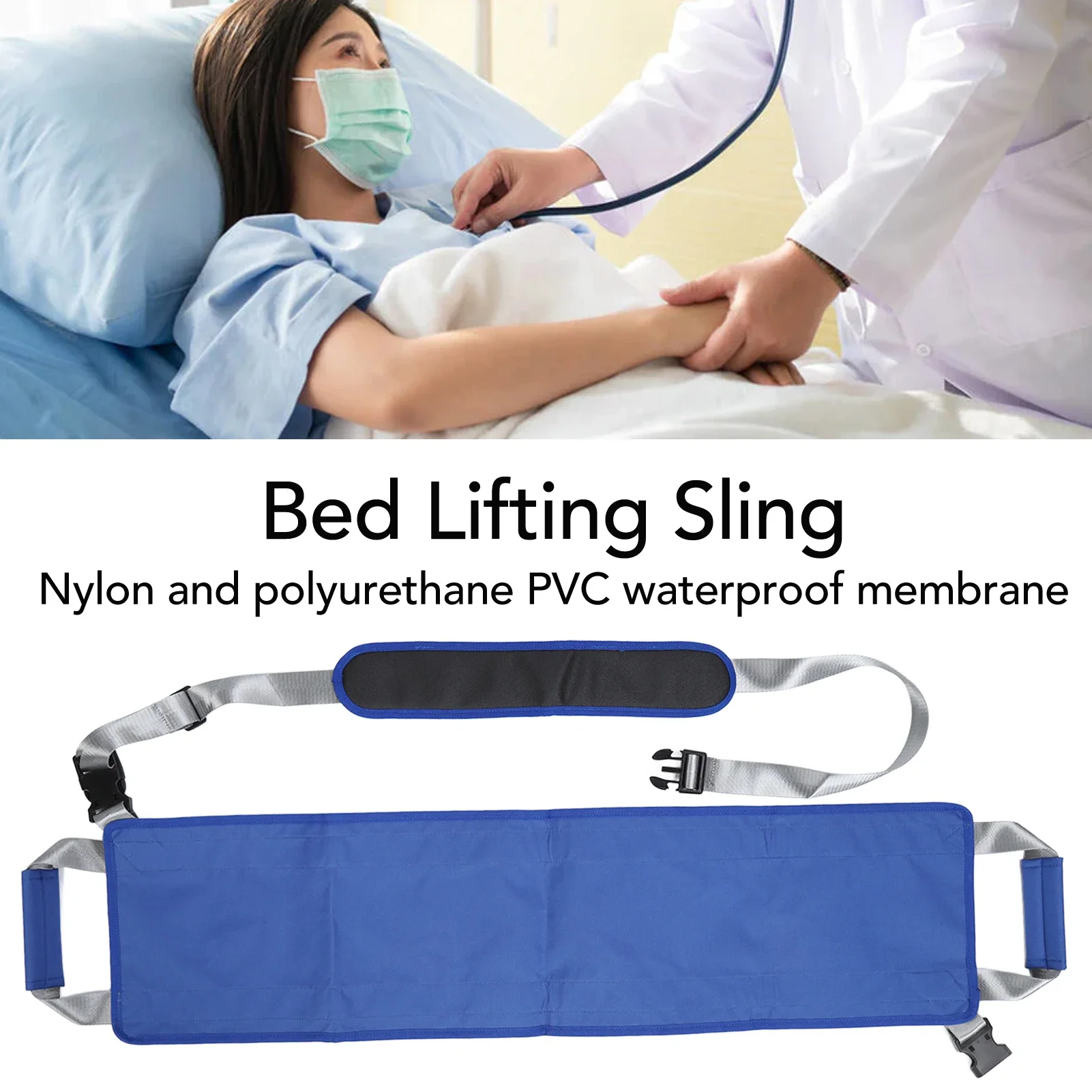 Waterproof Patients Transfer Belt Elderly Positioning Bed PadLifting Sling Moving Lift Sheet Transfer Mat Elderly Shift Aid Care