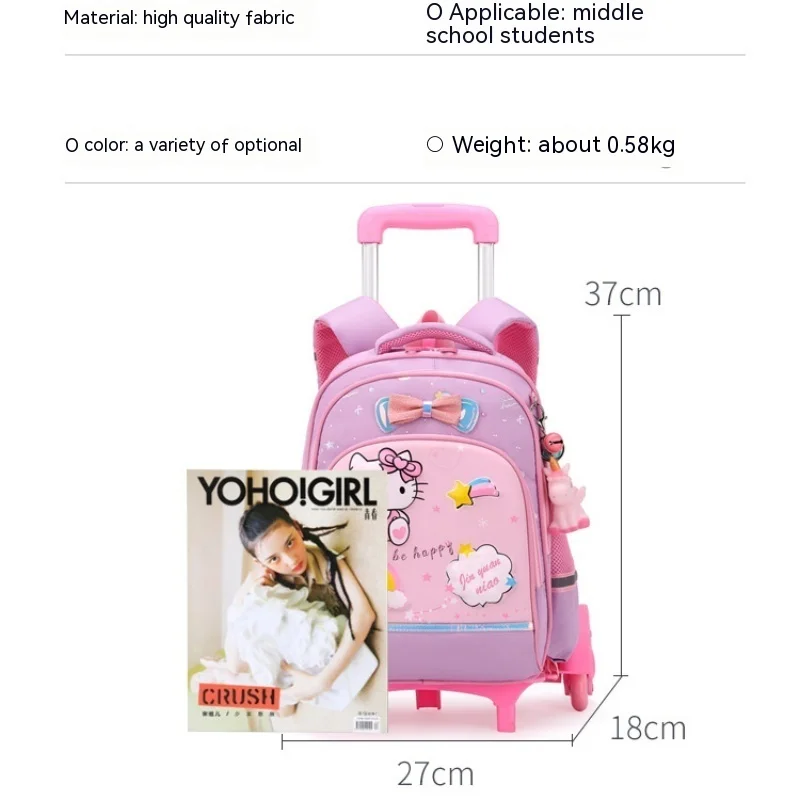 Hello Kitty Student Schoolbag 3d Hard Backpack Multi-layer Large Capacity Female Schoolbag High Quality Festival Gifts