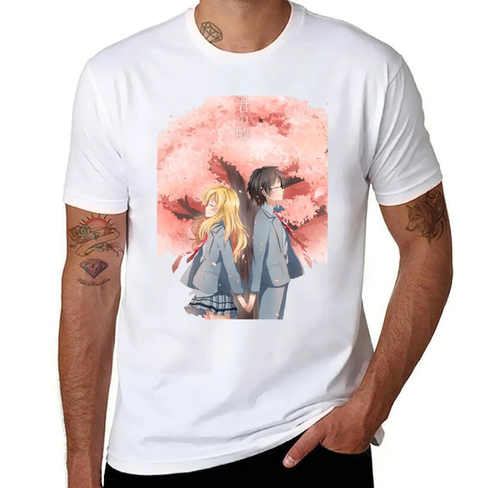 

Kosei and Kaorie T-Shirt anime t shirts for man funny t shirts dark humor T-Shirt