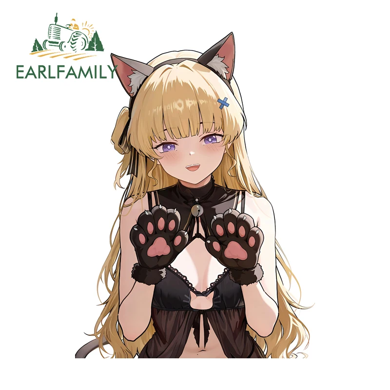 

EARLFAMILY Cat Phoebe Wuthering Waves Car Stickers Vinyl JDM Decals Occlusion Scratch Simple Practical All Types Of Vehicles
