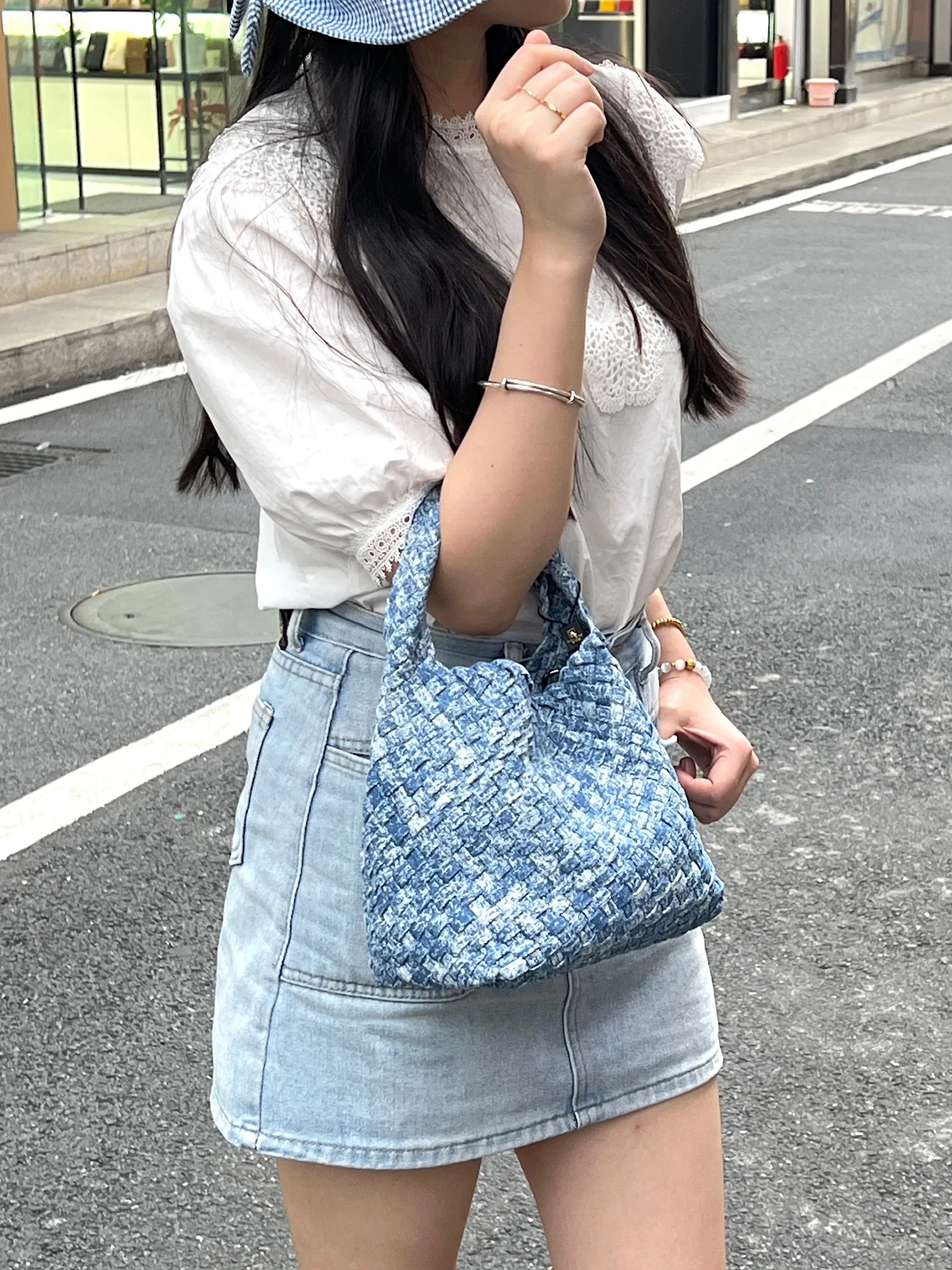 다재다능하고 독특한 여성용 핸드백 부드러운 직조 데님 - Luxury Bags Denim 리뷰 및 가격