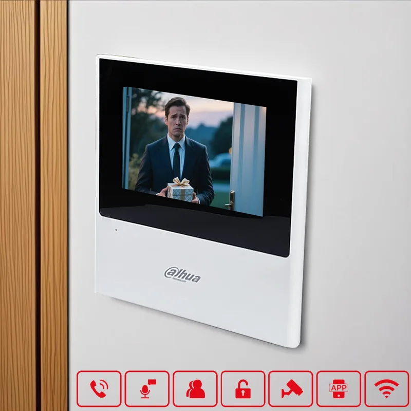 Surveillance Screen VTO Video Intercom Doorbell System PoE Full Digital VTH DND Period VTH2611L-WP