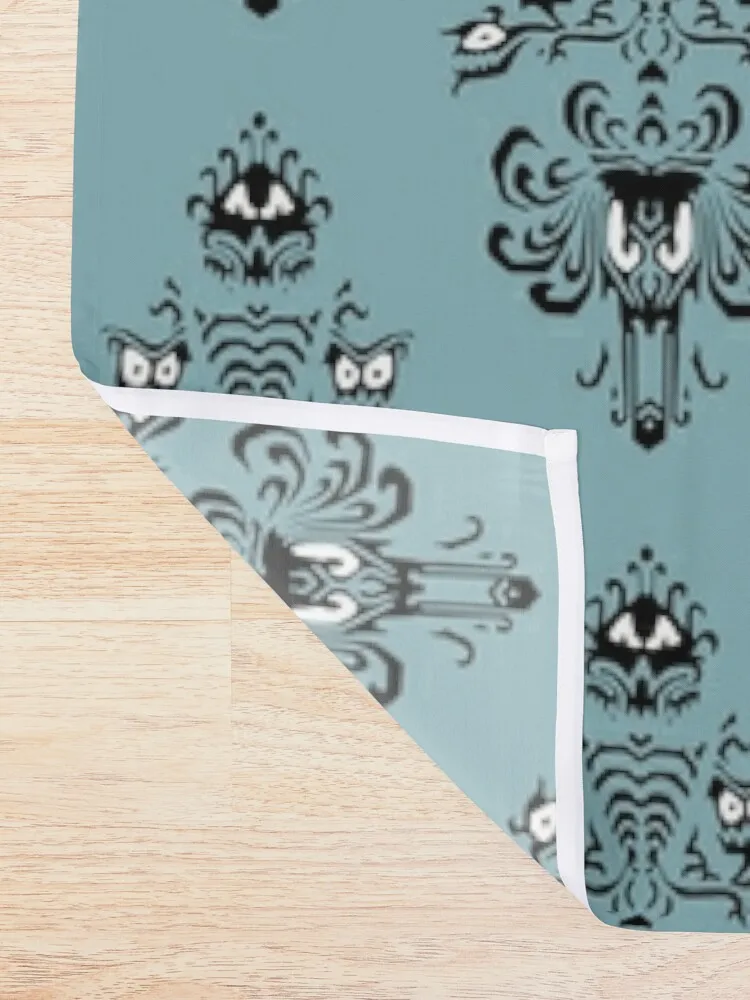 Haunted Mansion Wallpaper Light Blue #Muted Shower Curtain Modern Accessory Bathrooms Anime Bathroom Curtain