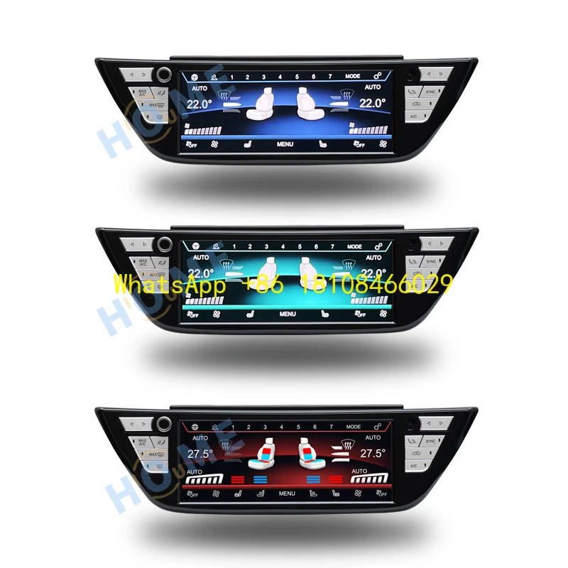 

LCD Climate Control Screen AC Panel Air Conditioning Temperature Control Knobs for BMW 5 Series G30/M5/X3/X4/6 Series 2018-2022