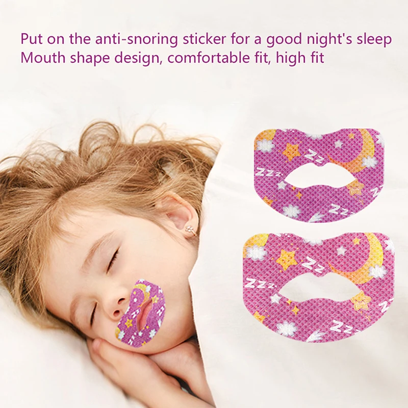 30Pcs/Box Anti-Snoring Stickers For Adult Children Night Sleep Lip Nose Breathing Improving Patch Mouth Correction Sticker Tape