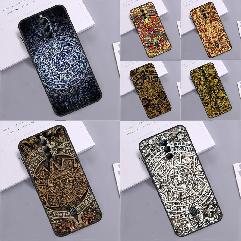 Mayan Calendar Case For Nubia Red Magic 7 6 Pro 7S 6S Pro 5G 5S 6R Cover For Redmagic 8S 8 Pro Plus Capa