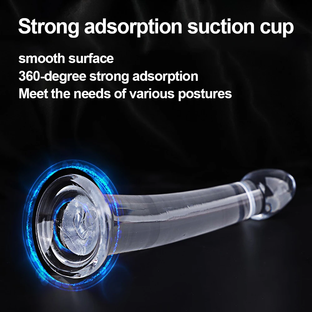 Transparent Dildo for Women 3 Size Silicone Realistic Fake Dick Penis with Strong Suction Cup Adult Sex Toy for Women Sex Shop