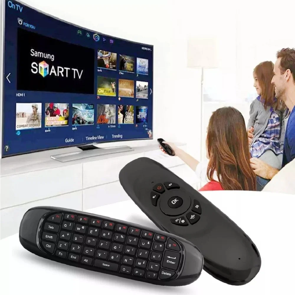 Control Keyboard Wireless Mouse P Smart Tv Pc Cel Tv Box + NF