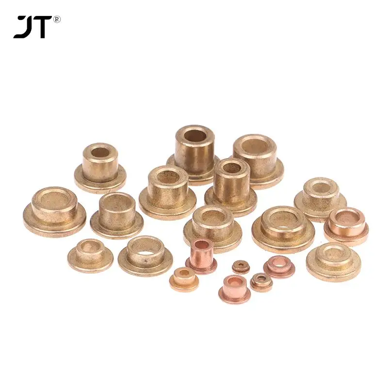 5Pcs Mini Brass Bushing Shaft 1มม.2มม.3มม.4มม.5มม.หางเสือหน้าแปลน Shaft Sleeve แบริ่งสำหรับ RC เหยื่อเรือ DIY อุปกรณ์เสริม