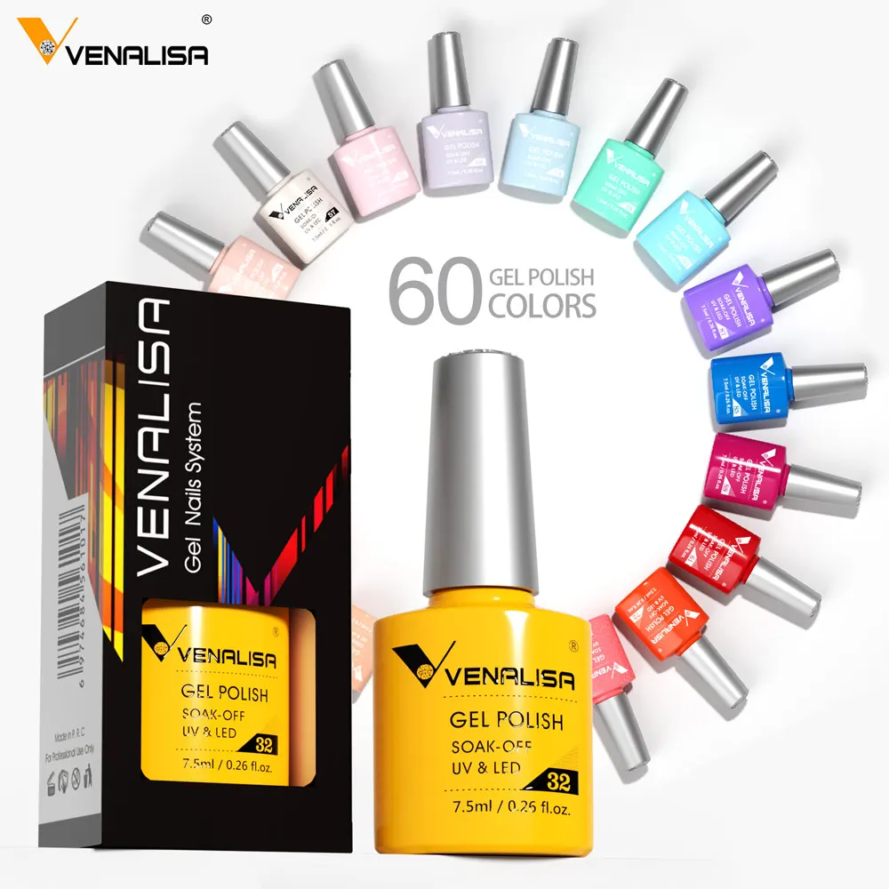 Venalisa Nail Gel Polish Pure Color Gel Super Gorgeous Nail Manicure Semi Permanent Soak off UV LED CANNI Nail Gel Varnish