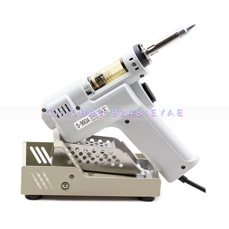 Electric Vacuum Desoldering Pump Solder Sucker Gun Heating Core Suction Tin100W Tin Suction Gun Soldering Iron