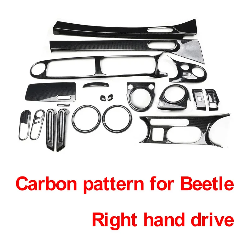 Carbon Pattern RHD FOR for Volkswagen Beetle Right-hand Drive 2013-2019 Interior