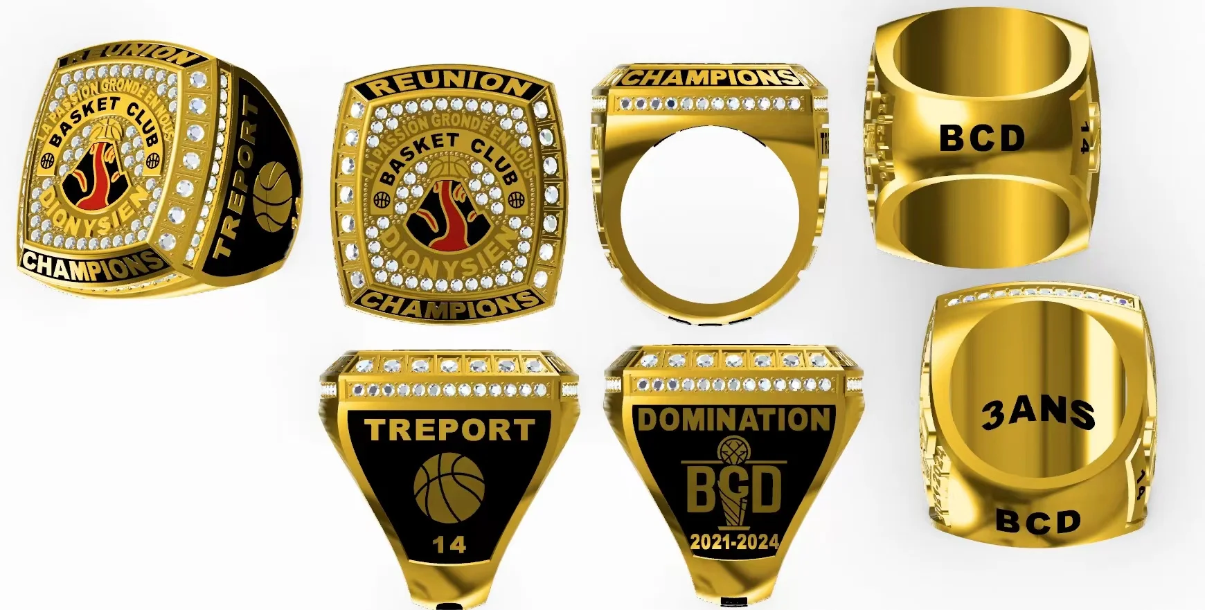 Cheap customized champion ring, college sports competition, champion team gift, customizable name and size
