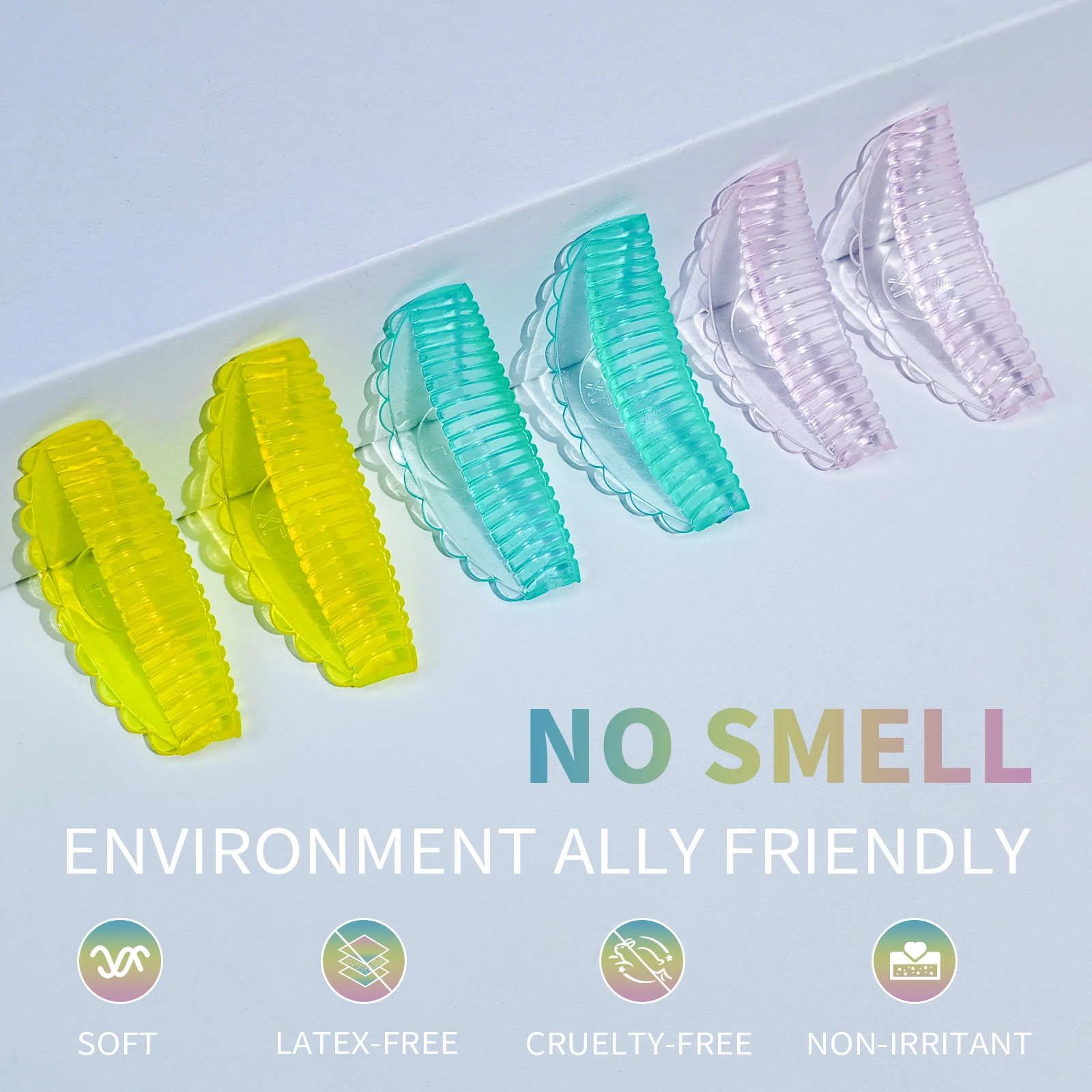 Libeauty C Curl Reusable Silicone Eyelash Perm Rod Sticky Lashes Rod Shield Lifting 3D Eyelash Accessories Makeup Tool