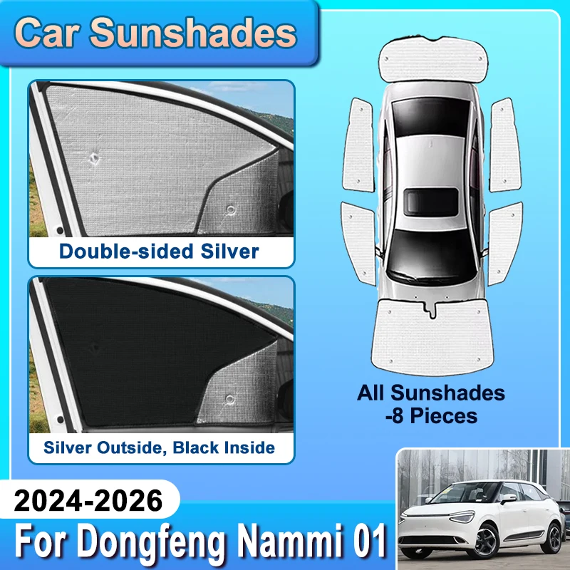 For Dongfeng Nammi 01 2024 2025 2026 Box Car Upgraded Sunshade Front Side Window Privacy Blind Sun Visor Covers Auto Accessories