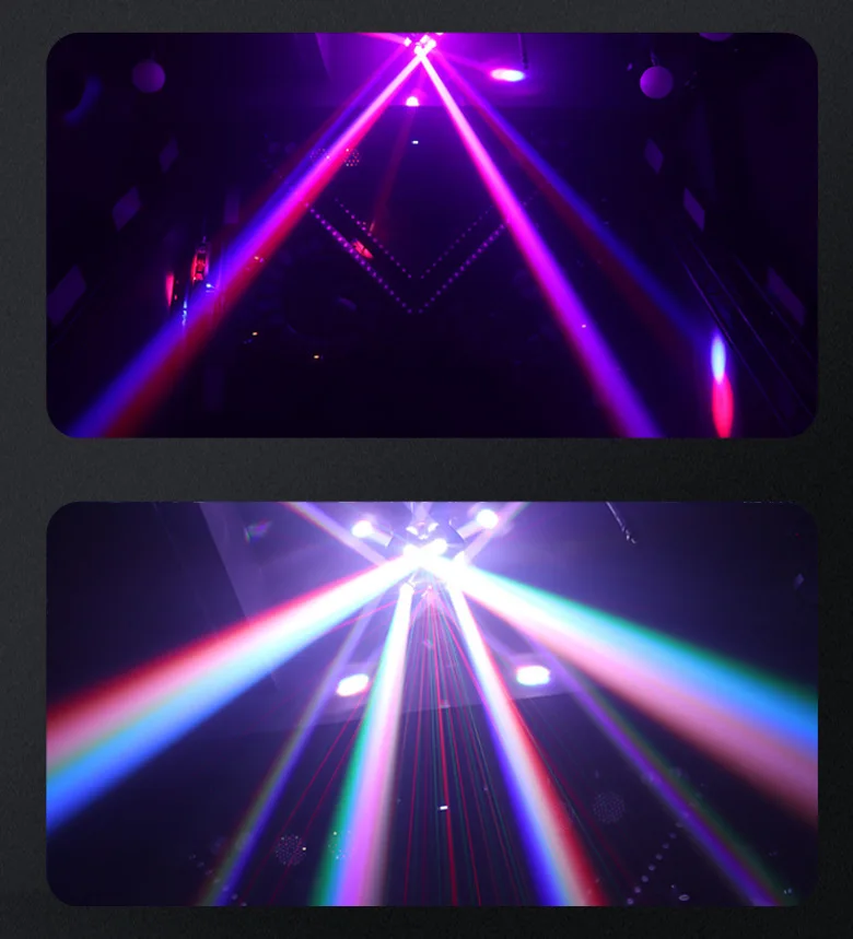 Imagem -05 - Laser Led Moving Head Light 3arm 12x10w Rgbw Beam Strobe Rotating Disco Party Lights dj Salão de Baile Clube Bar Casamento Stage