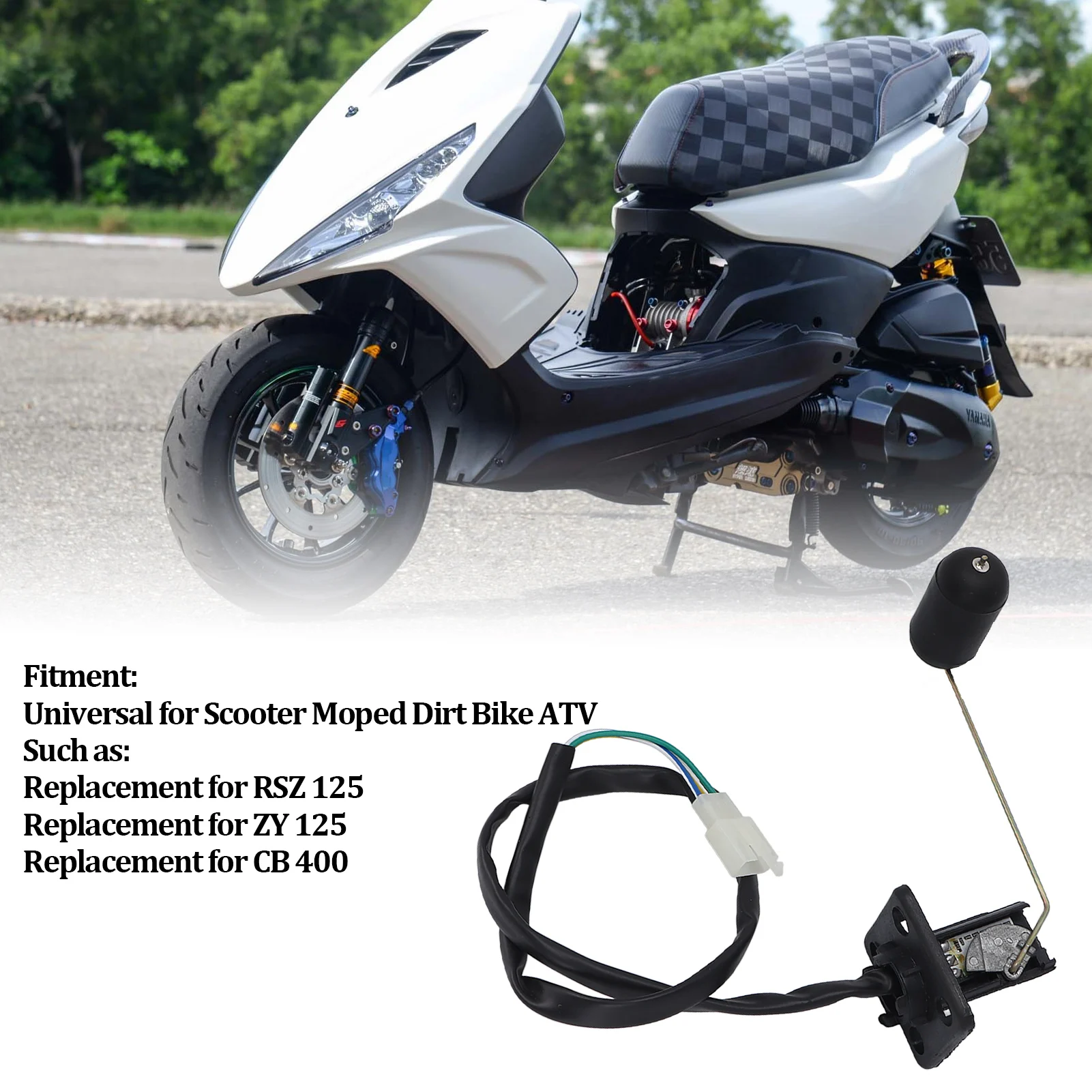 Fuel Level Sensor  Fuel Oil Level  Sensor  Scooter Moped Dirt Bike ATV Parts Replacement for RSZ 125 ZY 125