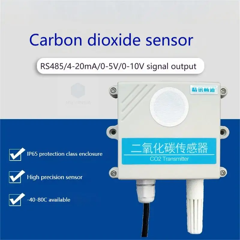 

Carbon Dioxide Sensor Temperature and Humidity Three-in-one 485 Analog CO2 Concentration Detection Carbon Dioxide Transmitter