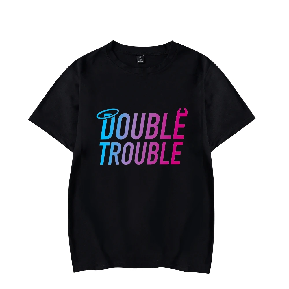 

Stokes Twins Merch Tshirt Double Trouble Logo Crewneck Short Sleeve Tee Men Women T-shirt Casual Style Fashion Clothes