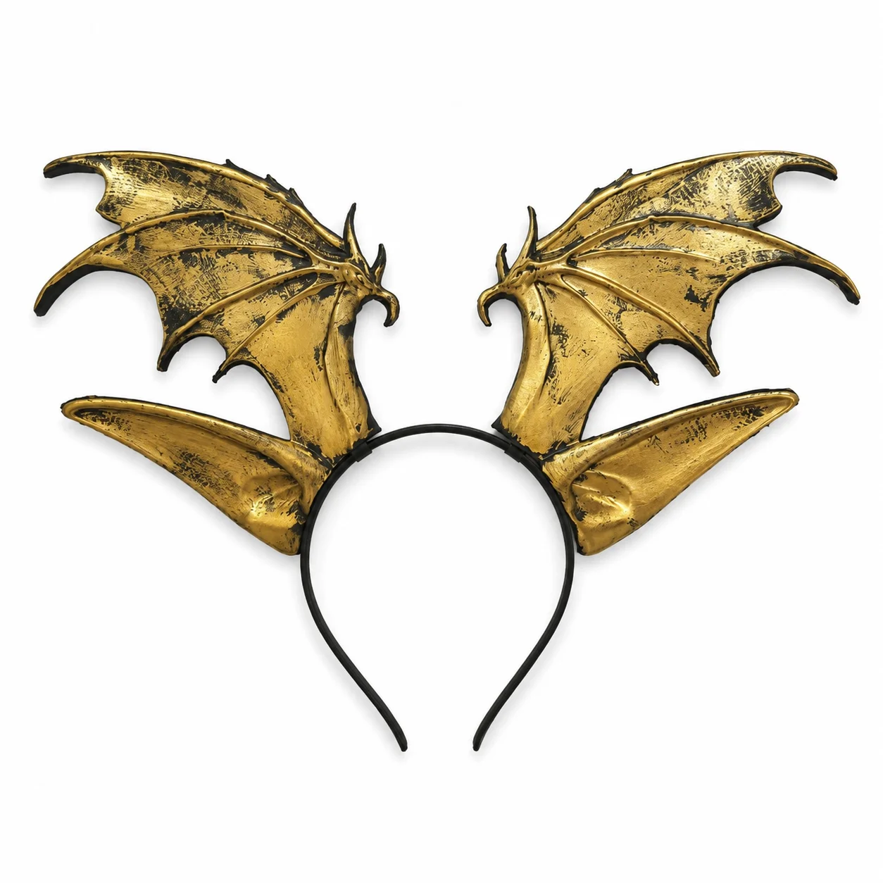 Halloween Dragon Wing Headband for Women, Vintage Devil Horn Bat Wing Hair Hoop Gothic Cosplay Party Costume Accessory