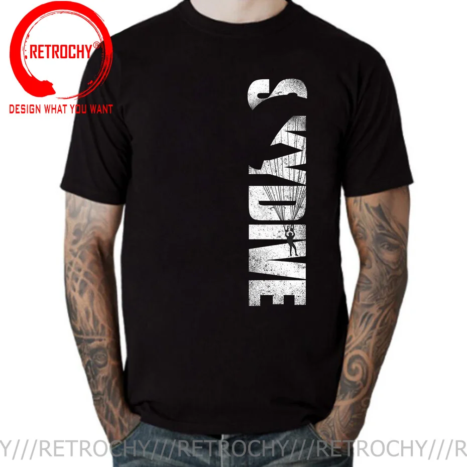 Funny Freefly Sky Dive Diving SkyDiver T-shirt Men Fashion Streetwear Tops Tees Tshirts Summer Clothing Tees Men's Funny T Shirt