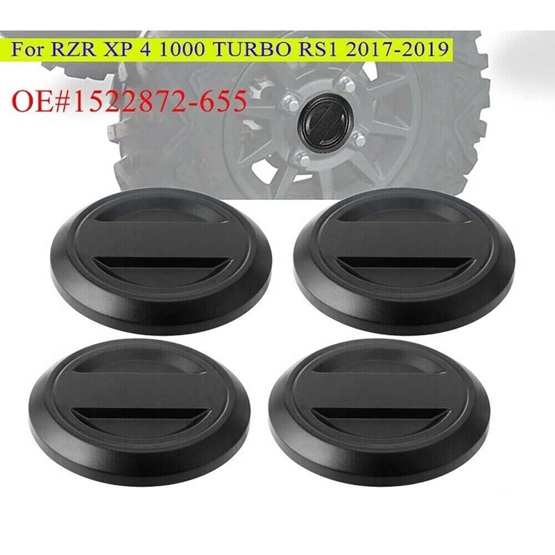 

4 Pcs Hub Center Cap Cover For Polaris 2017+ RZR XP XP4 RS1 1000 Turbo / Center 1523994-655 1522872-655