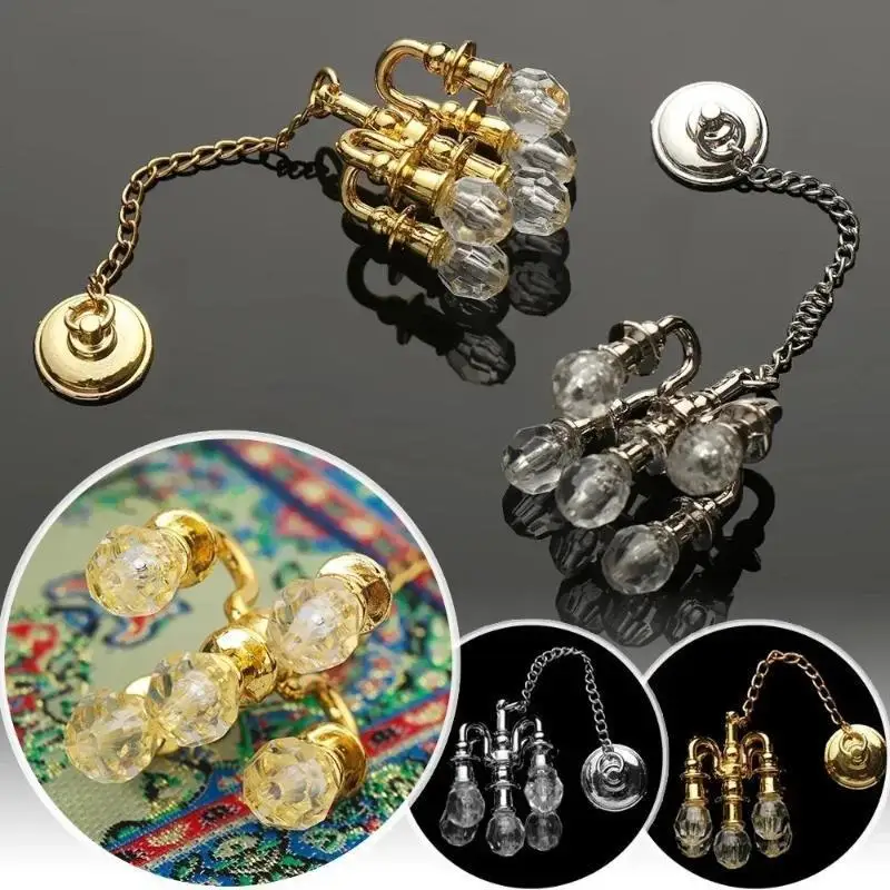 1:12 Scale Vintage Chandelier Mini Furniture Toy Play House Miniature Dollhouse Decoration Ceiling Light Model Doll Accessories