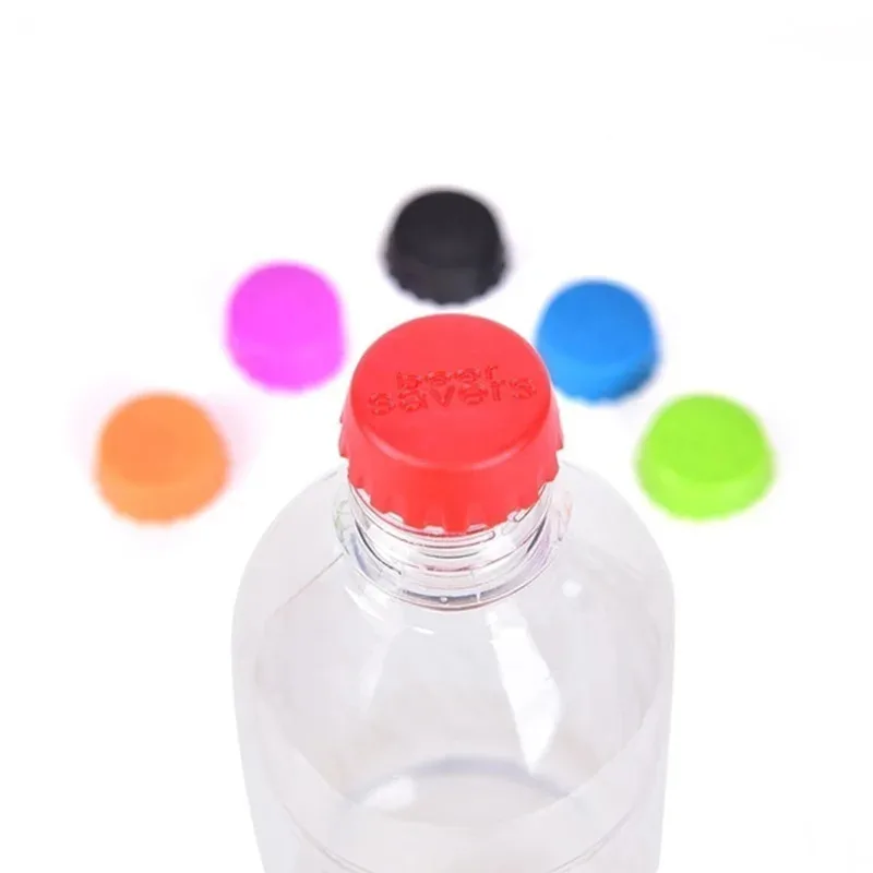 

1/18Pcs Silicone Beer Bottle Cap Reuse Practical Colorful Leak Free For Wine Beer Beverage Bottle Novelty Sealer Stopper Cover