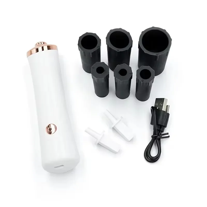 With 2pcs Connector 6pcs Glue Cover Die Electric Eyelash Glue Shaker for Nail Polish Tattoo Ink Pigment Liquid Shaking Machine