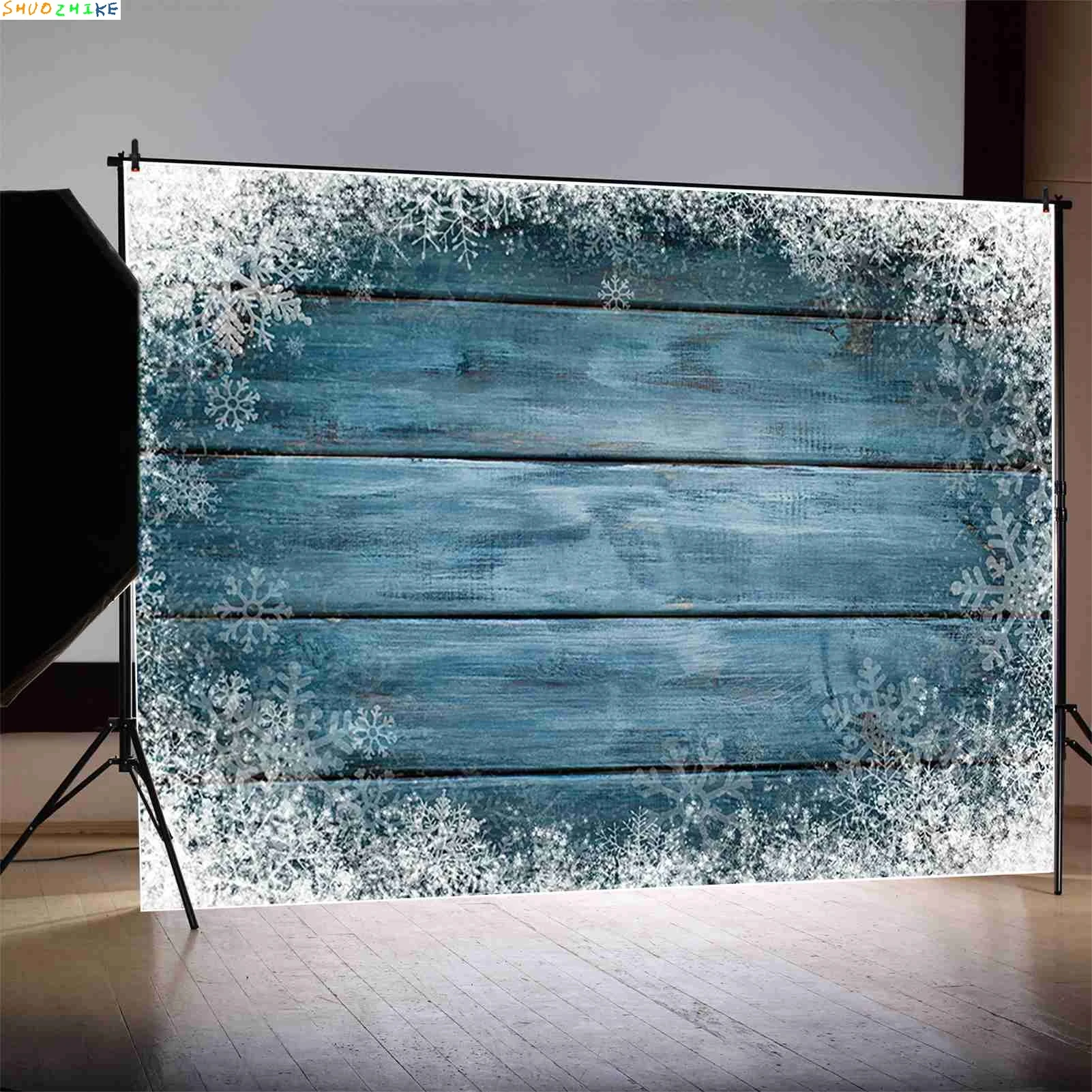 خلفية التصوير الخشبي موضوع المنتج مواد التصوير الخلفيات الخشبية لوحات ندفة الثلج صور اطلاق النار الجدار