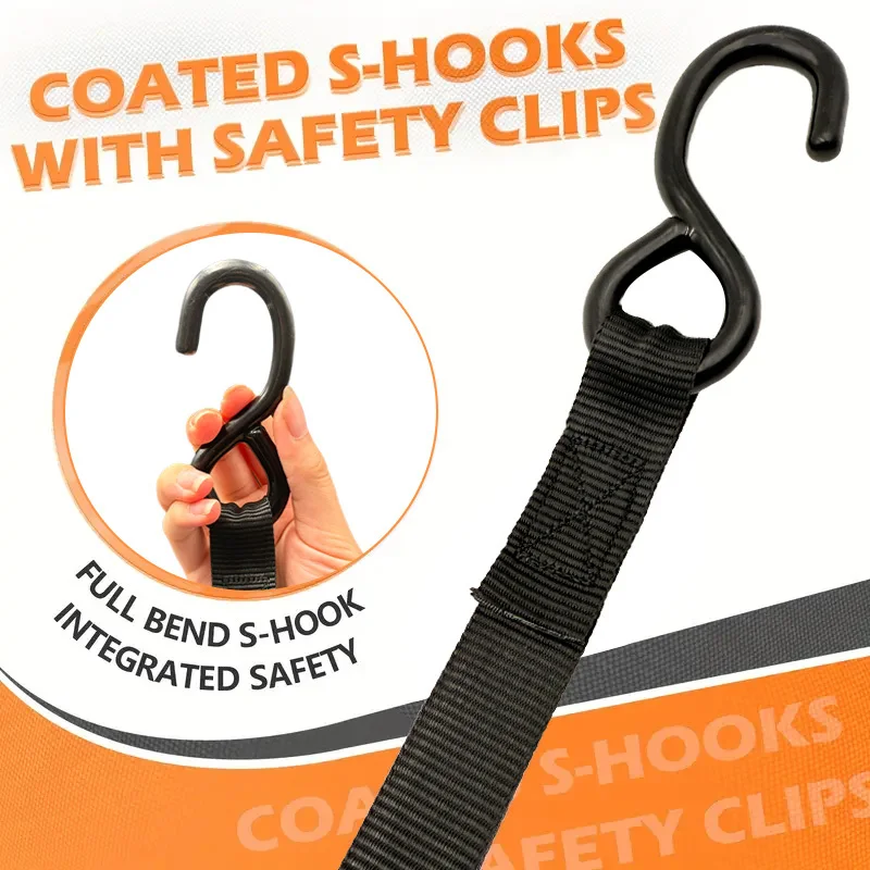 Automatic telescopic tensioner. Automatic cargo binding ratchet