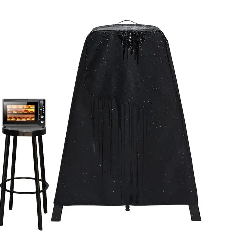 

Pizza Oven Cover Waterproof Dustproof Pizza Oven BBQ Covers With Handle 420D Oxford Heavy Duty Protective Covers BBQ Rain Cover