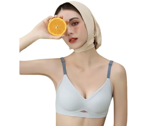 KUCLUT underwear women's small breasts gathered in summer thin without underwire breasts to close the pair of breasts anti-sag