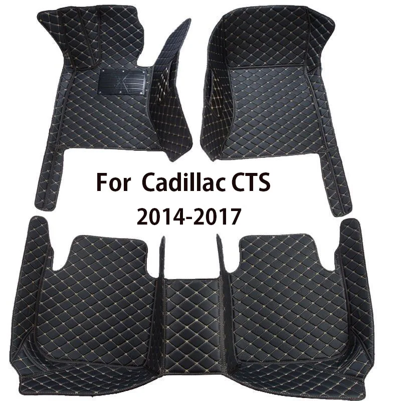 

Car floor mats for Cadillac CTS Sedan Four doors 2014 2015 2016 2017 Custom auto foot Pads automobile carpet cover