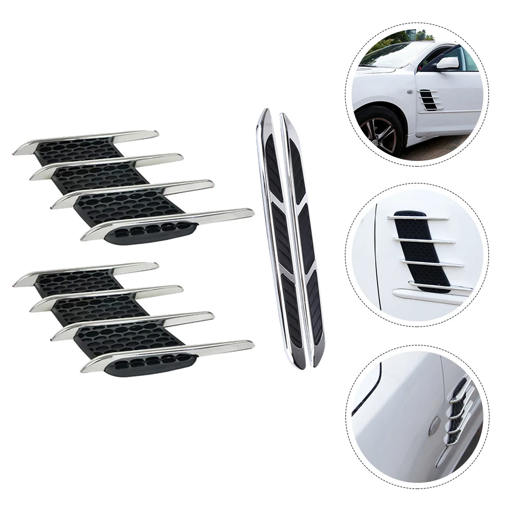 

2 Pcs Universal Car Decorative Strips ABS Material Stylish Engine Cover Stickers Auto Accessories for Hood