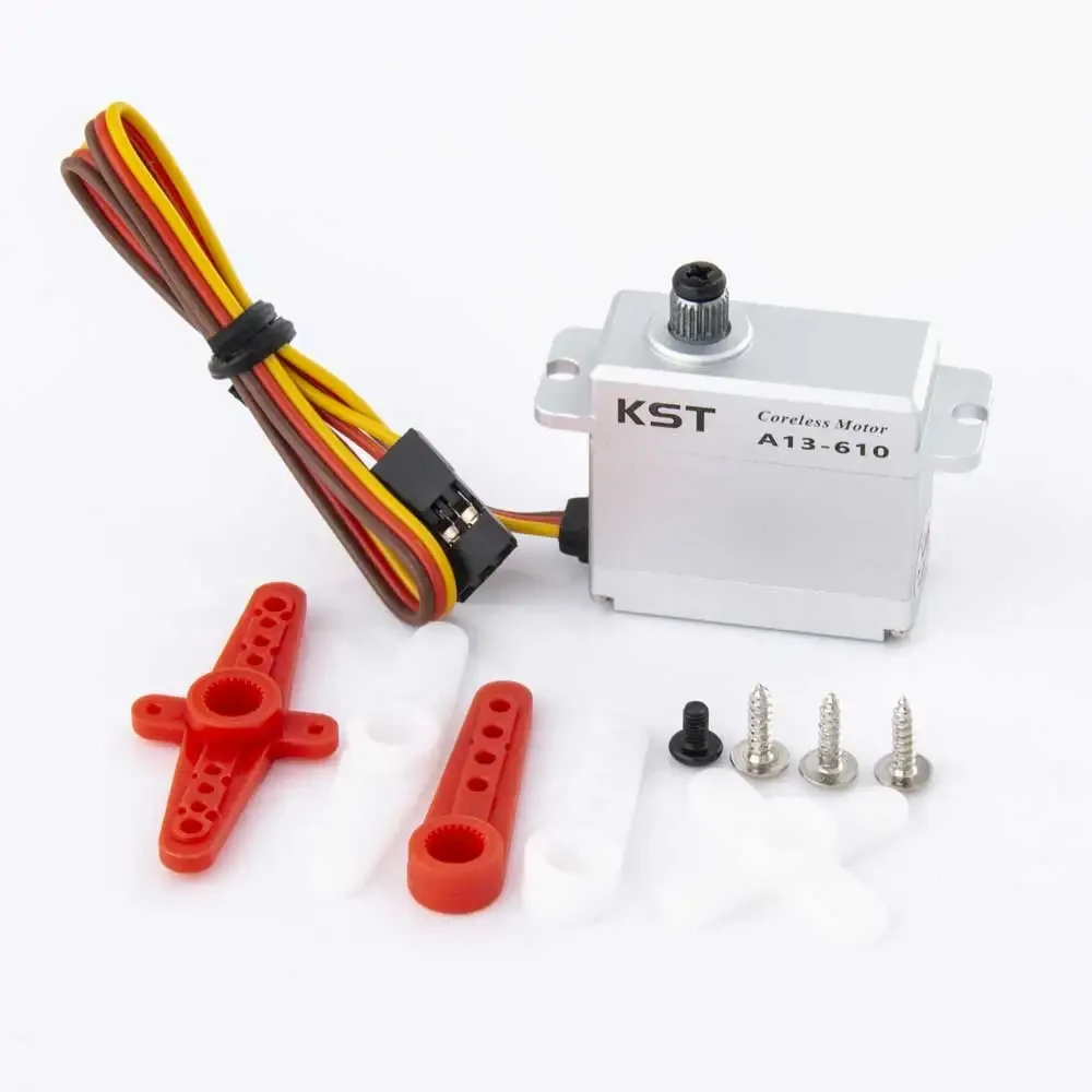 KST A13-610 9kg 0.10sec Hardened Steel Coreless Servo Motor for High Performance RC Gliders Airplane