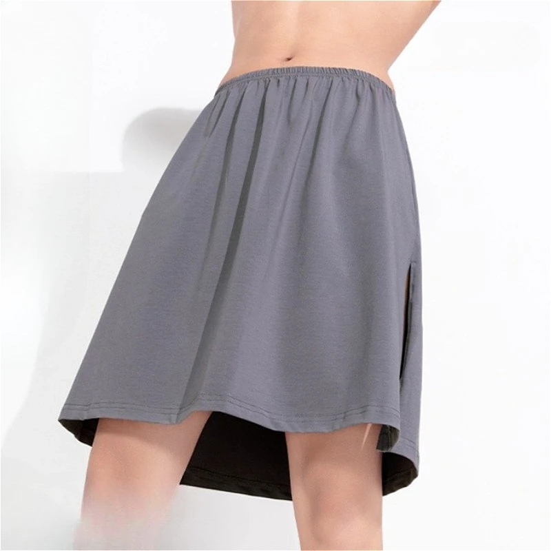 Sleep Bottoms Skirts Mens Cotton Sleeping Pajamas Dresses Slit Crotchless Sleep Naked Nightgown Men Body Apron Sleepwear Summer