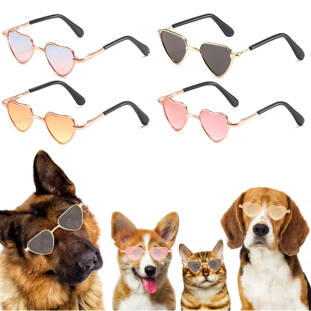 1PC Pet Cat Óculos de cão Lovely Vintage Para Little Dog Cat Eye-Wear Óculos de sol Fotos Props Produto Pet Cat Acessórios