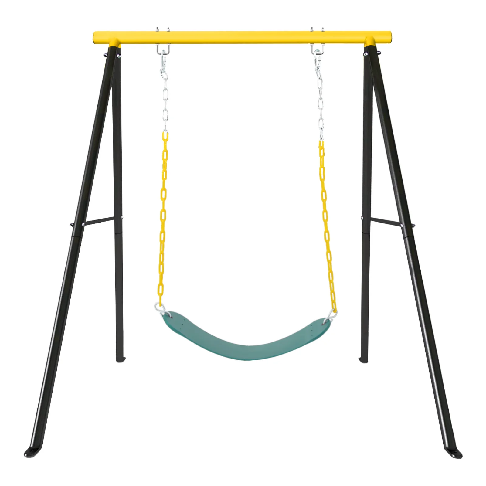 Porch Swing Frame, Heavy Duty A-Frame Swing Set, Swing Stand Frame for Yoga Hammock Saucer Baby Porch Swing, Swing Sets for Back