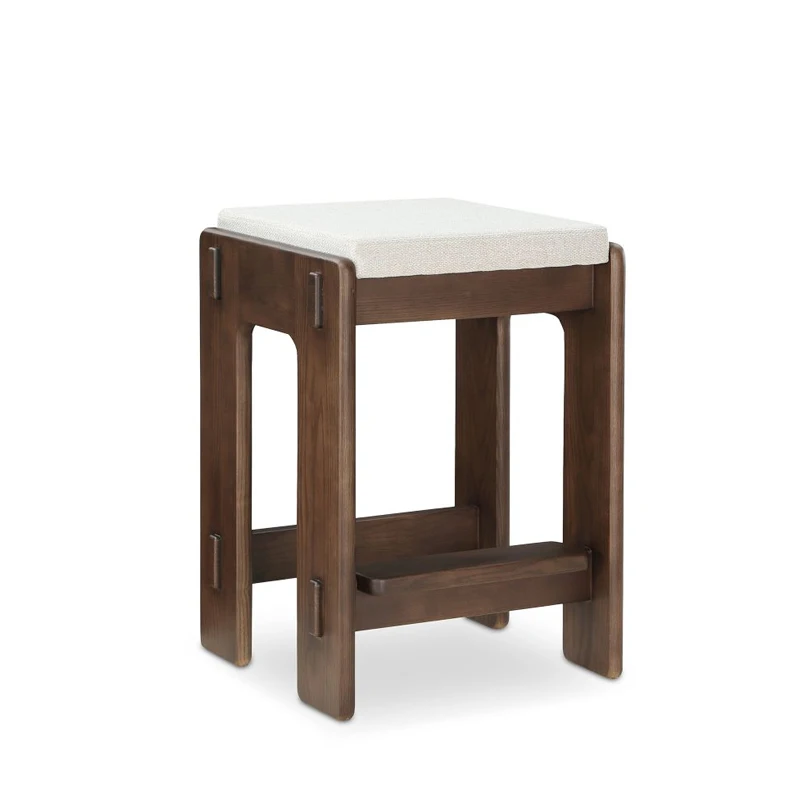 Taburete de Bar Industrial Vintage contemporáneo para Hotel, Club, cafetería, restaurante, silla de Bar de madera maciza, taburete de Bar moderno para cocina