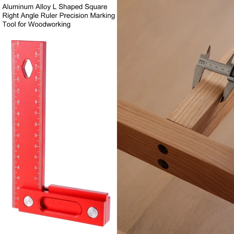 Woodworking Square Measuring Ruler Height Ruler Metric Square L Measurement Tool Multifunctional Carpentry Square KXRE