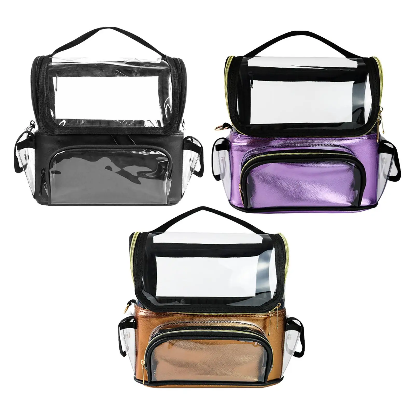 

Косметический держатель для кистей для макияжа, портативный органайзер с секцией и ручкой