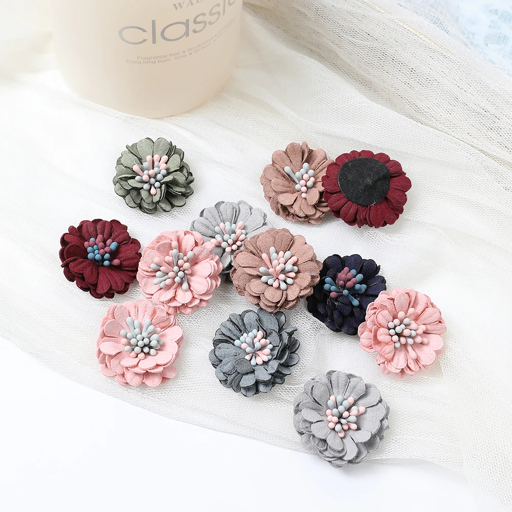 5Pcs 3cm Rose Flowers Head Artificial Flowers Wedding Decoration Party Home Decor DIY Wreath Scrapbook Gift Craft Fake Flowers